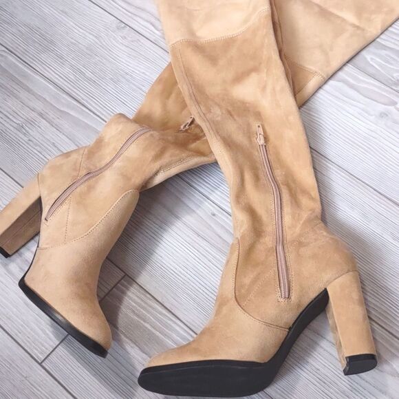 (20-2664) Women's Over the Knee Suede Boots Sz 7 - Picture 7 of 11